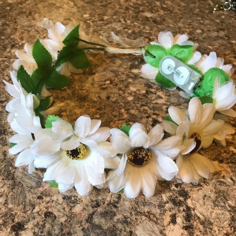 LED Rainbow Light Flower Crown